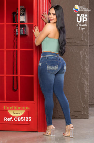 Ref. 041 -CB5125 Jean colombiano push up - Ropa Colombiana