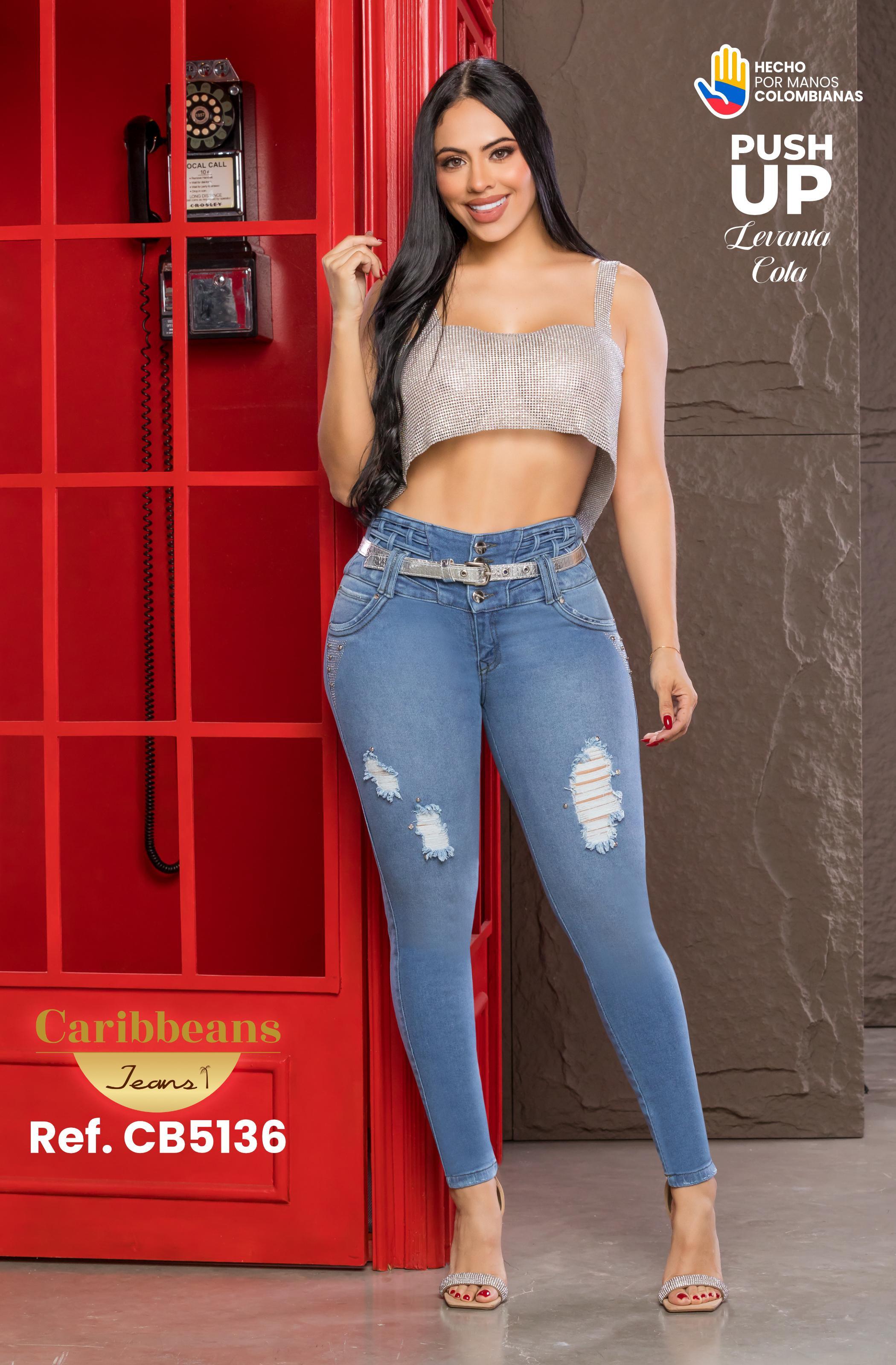 Ref. 041 -CB5136 Jean colombiano push up - Ropa Colombiana
