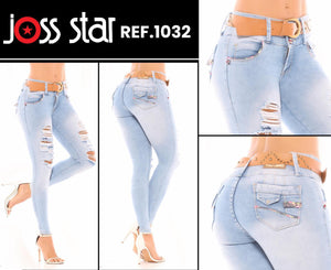 Ref. 051 -1032 Jean Colombiano de Dama Levantacola - Ropa Colombiana