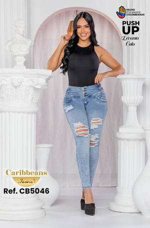 Ref. 041 -CB5046 Jean Levanta cola de moda - Ropa Colombiana
