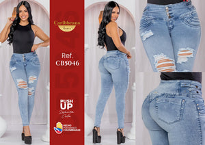 Ref. 041 -CB5046 Jean Levanta cola de moda - Ropa Colombiana