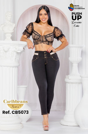 Ref. 041 -CB5073 Pantalón Vaquero Push Up para Dama - Ropa Colombiana