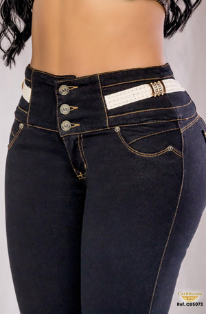 Ref. 041 -CB5073 Pantalón Vaquero Push Up para Dama - Ropa Colombiana