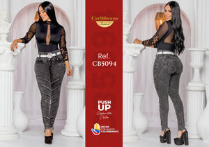 Ref. 041 -CB5094 Jean colombiano push up - Ropa Colombiana