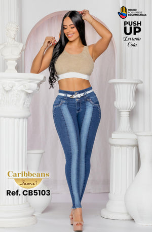 Ref. 041 -CB5103 Jean colombiano push up - Ropa Colombiana