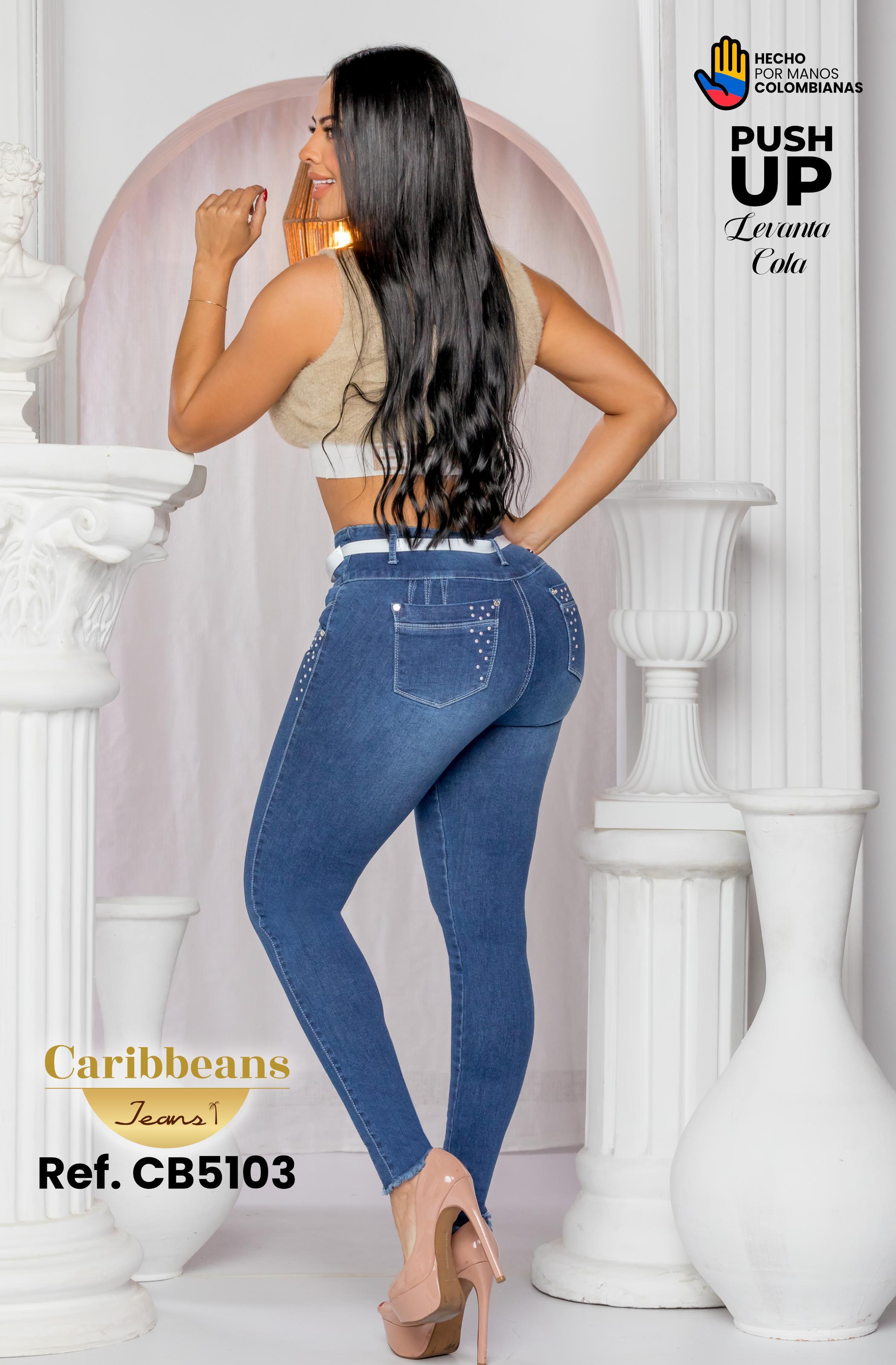 Ref. 041 -CB5103 Jean colombiano push up - Ropa Colombiana