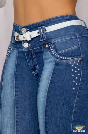 Ref. 041 -CB5103 Jean colombiano push up - Ropa Colombiana