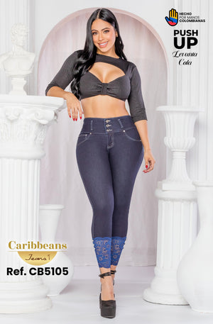 Ref. 041 -CB5105 Jean colombiano push up - Ropa Colombiana