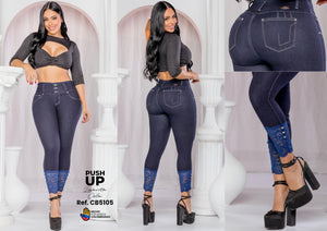 Ref. 041 -CB5105 Jean colombiano push up - Ropa Colombiana