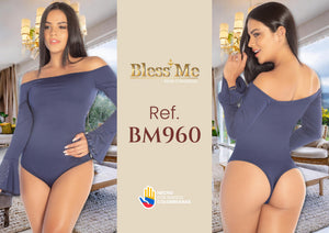 Ref. 058 -BM960 Body reductor con latex moda colombiana - Ropa Colombiana