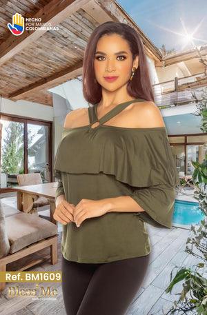 Ref. 058 -BM1609 Blusa colombiana - Ropa Colombiana