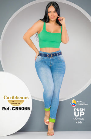 Ref. 041 -CB5065 Jean Colombiano Levantacola - Ropa Colombiana