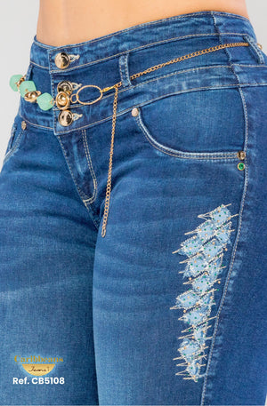 Ref. 041 -CB5108 Jean colombiano levantacola - Ropa Colombiana
