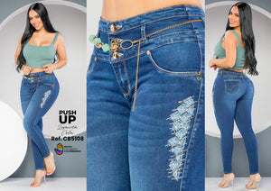 Ref. 041 -CB5108 Jean colombiano levantacola - Ropa Colombiana