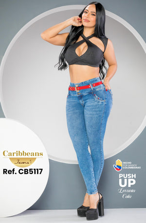 Ref. 041 -CB5117 Jean colombiano levantacola - Ropa Colombiana