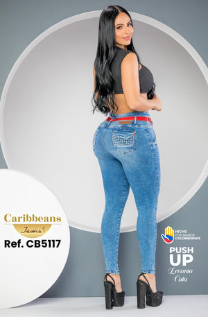 Ref. 041 -CB5117 Jean colombiano levantacola - Ropa Colombiana