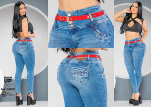 Ref. 041 -CB5117 Jean colombiano levantacola - Ropa Colombiana