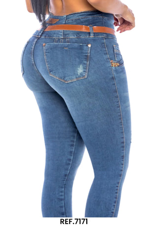 Ref. 006 -7171 Jeans Colombianos Levantacola - Ropa Colombiana