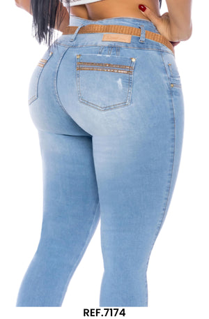 Ref. 006 -7174 Jeans Colombianos Levantacola - Ropa Colombiana