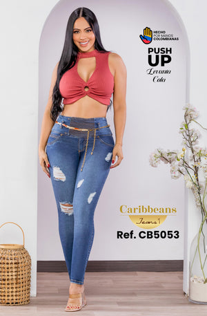 Ref. 041 -CB5053 Jean levantacola colombiano - Ropa Colombiana