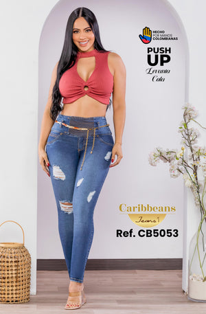 Ref. 041 -CB5053 Jean levantacola colombiano - Ropa Colombiana