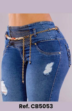 Ref. 041 -CB5053 Jean levantacola colombiano - Ropa Colombiana