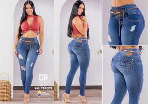Ref. 041 -CB5053 Jean levantacola colombiano - Ropa Colombiana