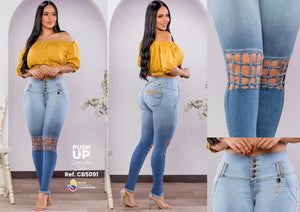 Ref. 041 -CB5091 Pantalon colombiano levantacola - Ropa Colombiana