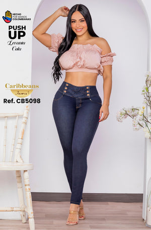 Ref. 041 -CB5098 Jean colombiano push up - Ropa Colombiana