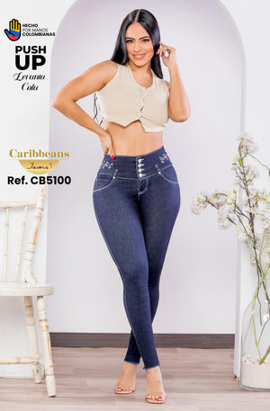 Ref. 041 -CB5100 Jean colombiano push up - Ropa Colombiana