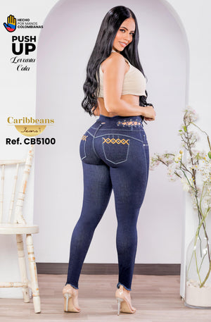 Ref. 041 -CB5100 Jean colombiano push up - Ropa Colombiana