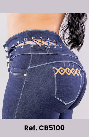 Ref. 041 -CB5100 Jean colombiano push up - Ropa Colombiana