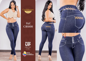 Ref. 041 -CB5100 Jean colombiano push up - Ropa Colombiana