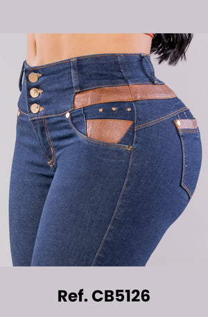 Ref. 041 -CB5126 Jean colombiano levantacola - Ropa Colombiana