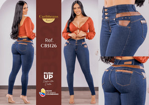 Ref. 041 -CB5126 Jean colombiano levantacola - Ropa Colombiana