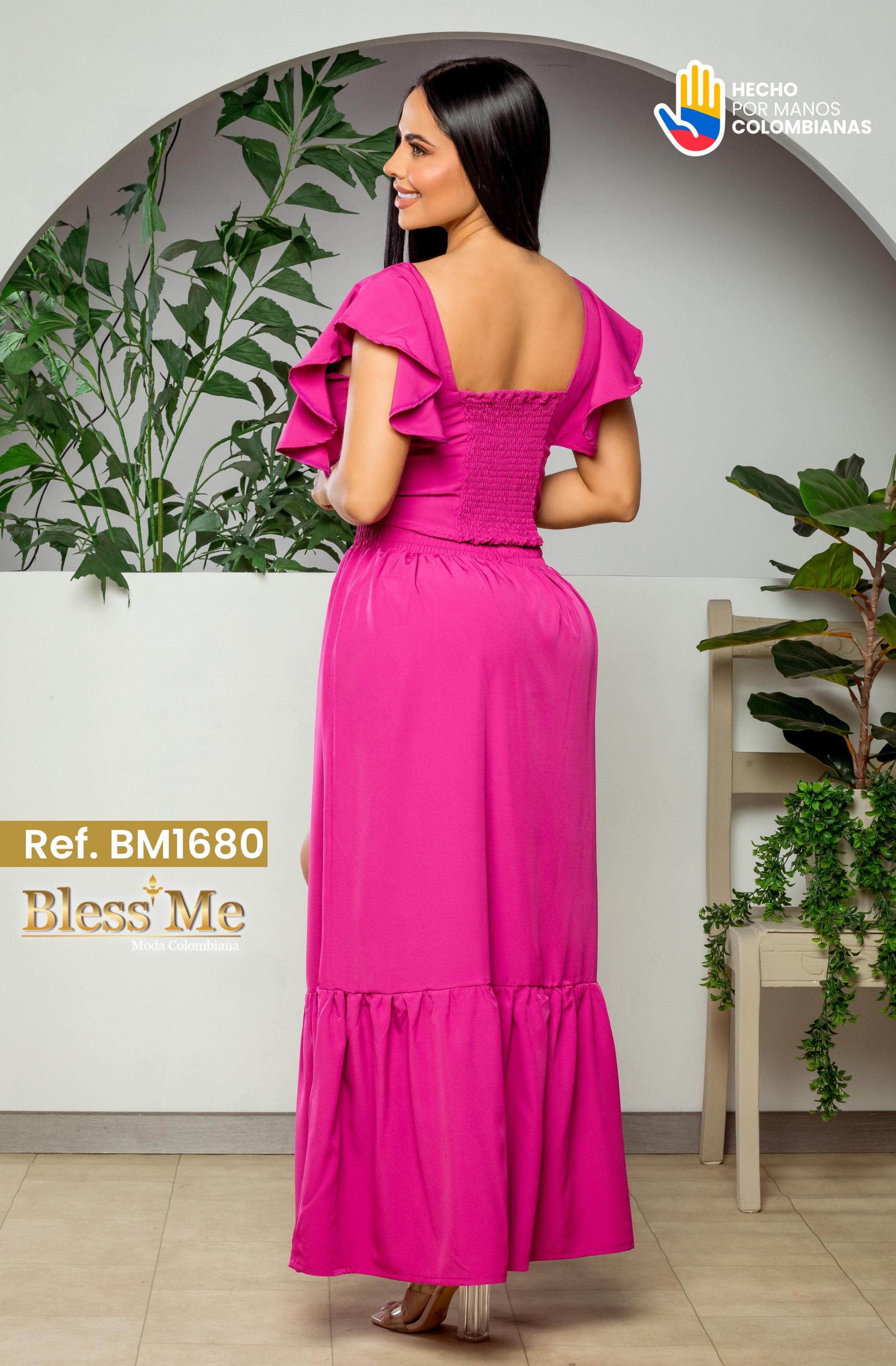 Ref. 058 -BM1680 Conjunto Largo Colombiano - Ropa Colombiana