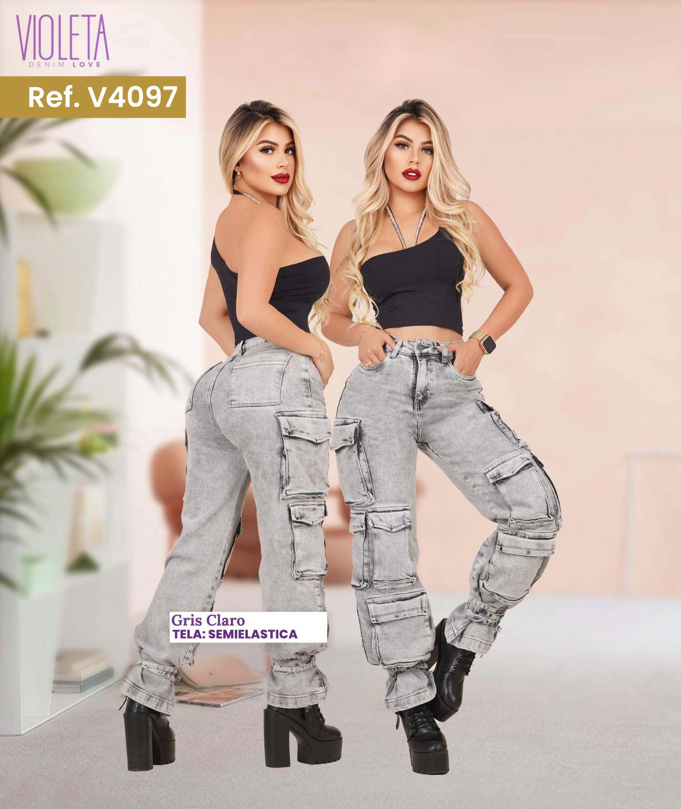 Ref. 441114 -V4097 Jeans Push Up con Bolsillos - Ropa Colombiana