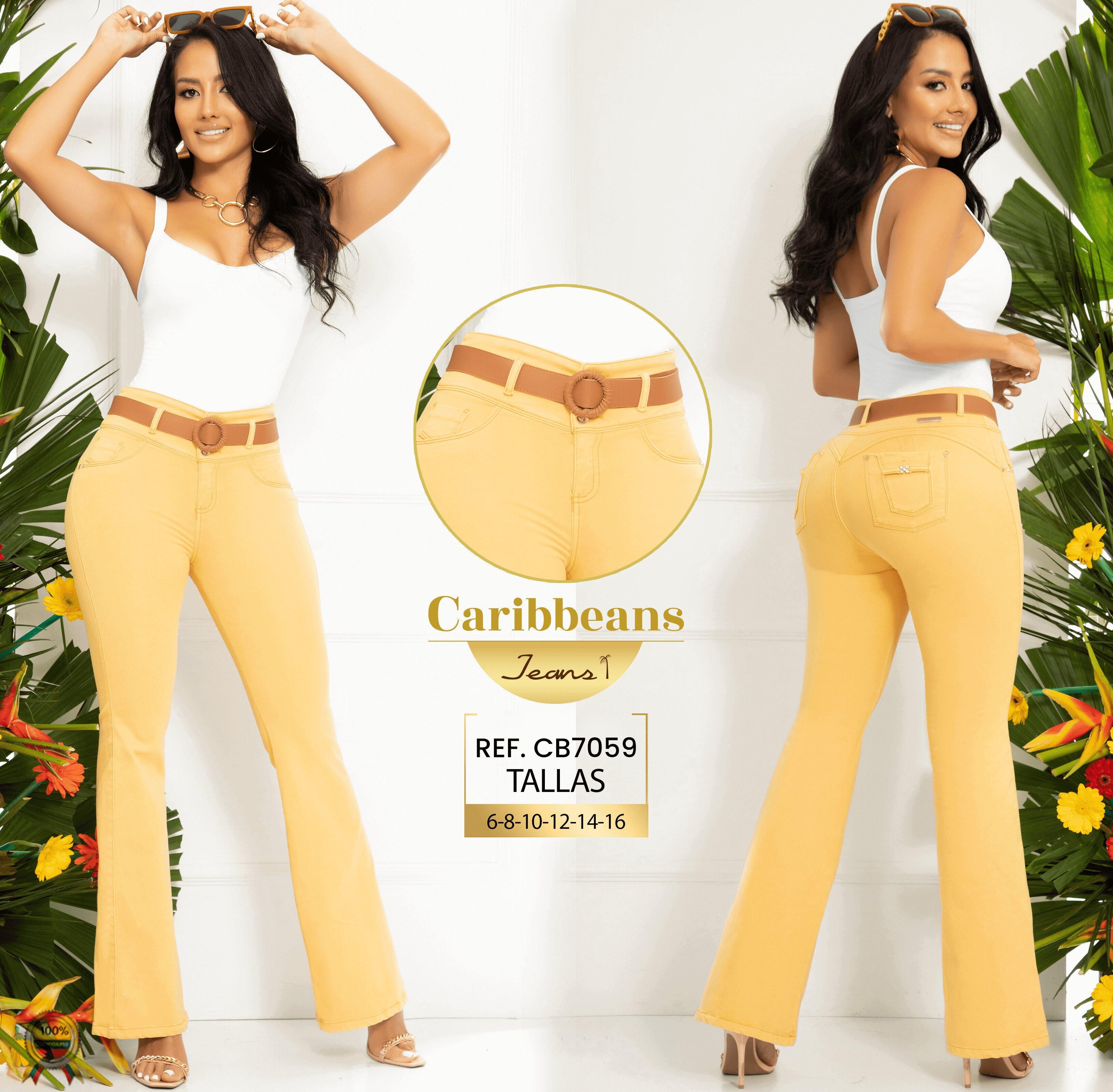 Ref. 063 -CB7059 Jean Colombiano Levantacola - Ropa Colombiana