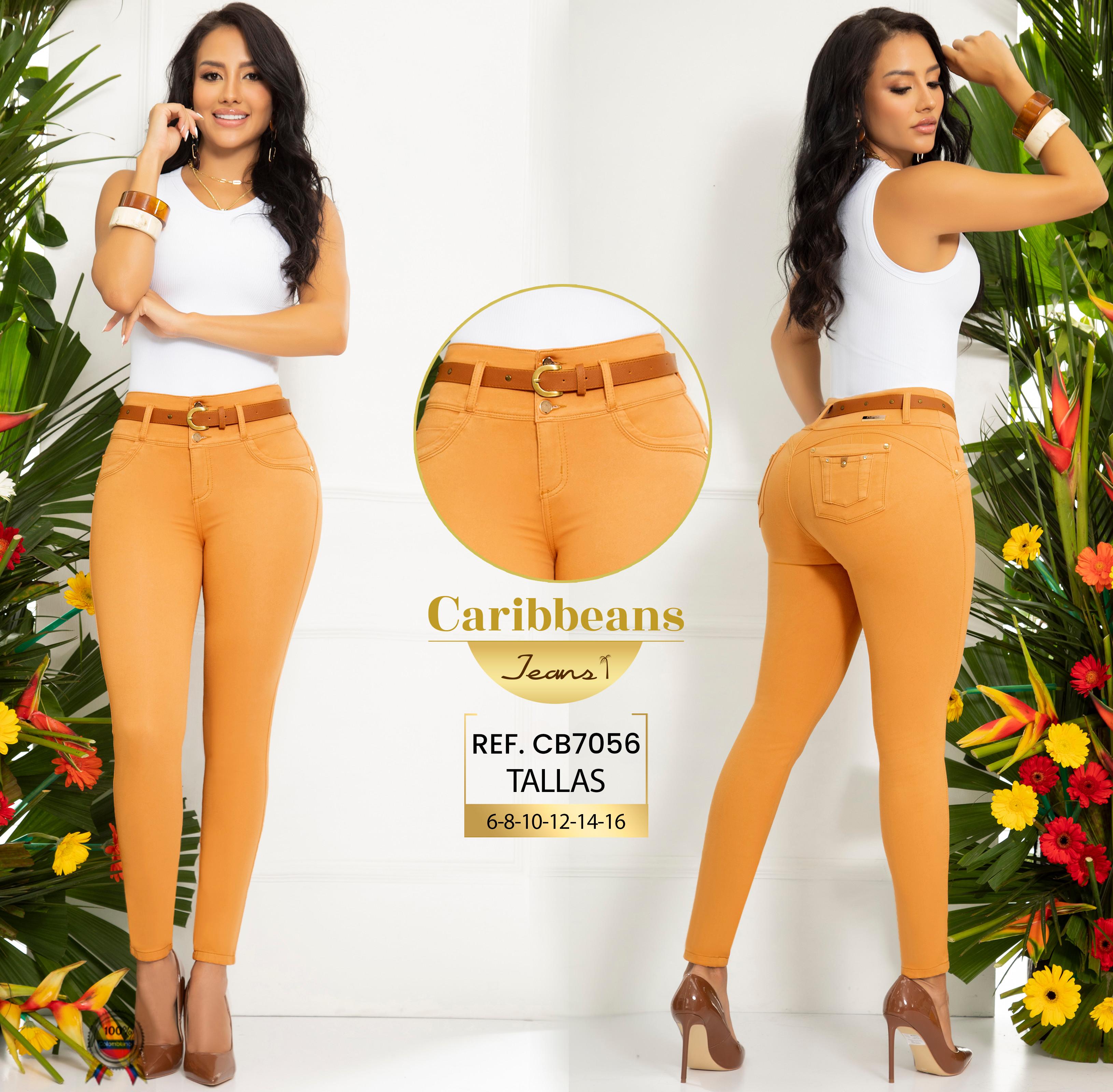 Ref. 063 -CB7056 Jean Colombiano Levantacola - Ropa Colombiana