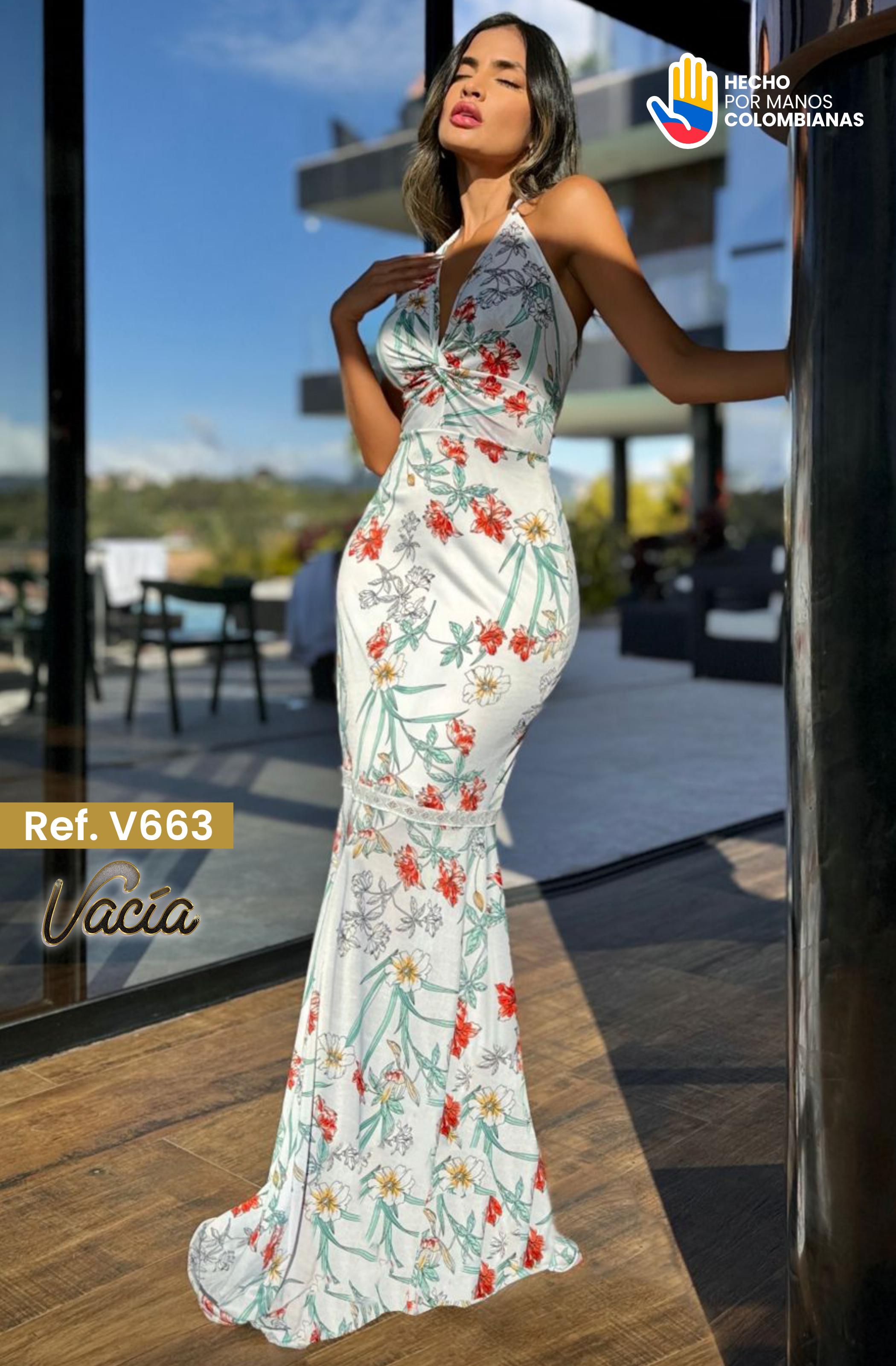 Ref. 049 -V663 Vestido de fiesta largo