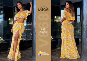Ref. 049 -V668 Conjunto largo - Ropa Colombiana