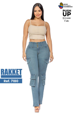 Ref. 006 -7180 Pantalón tipo Cargo Push Up - Ropa Colombiana