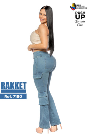 Ref. 006 -7180 Pantalón tipo Cargo Push Up - Ropa Colombiana