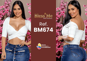 Ref. 082 -BM674 Blusa colombiana - Ropa Colombiana