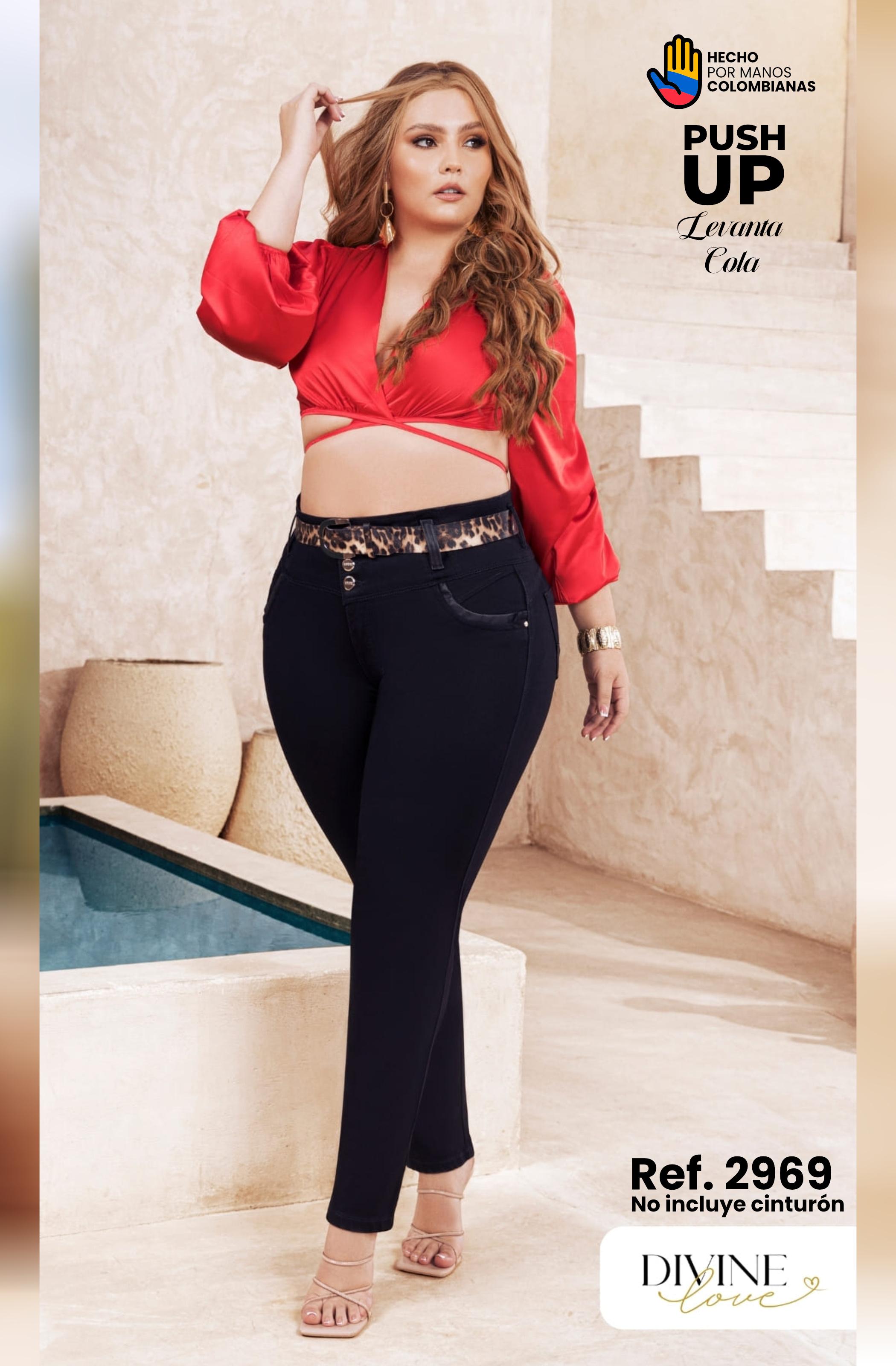 Ref. 8521447 -2969 OPORTO Colombian Push Up Jean with pockets