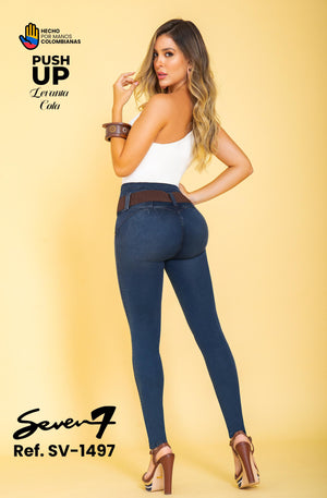 Ref. 053 -SV-1497 Jean Colombiano Push Up sin bolsillos - Ropa Colombiana