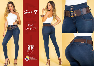 Ref. 053 -SV-1497 Jean Colombiano Push Up sin bolsillos - Ropa Colombiana