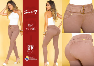 Ref. 053 -SV-1513 Jean Colombiano Push Up sin bolsillos - Ropa Colombiana