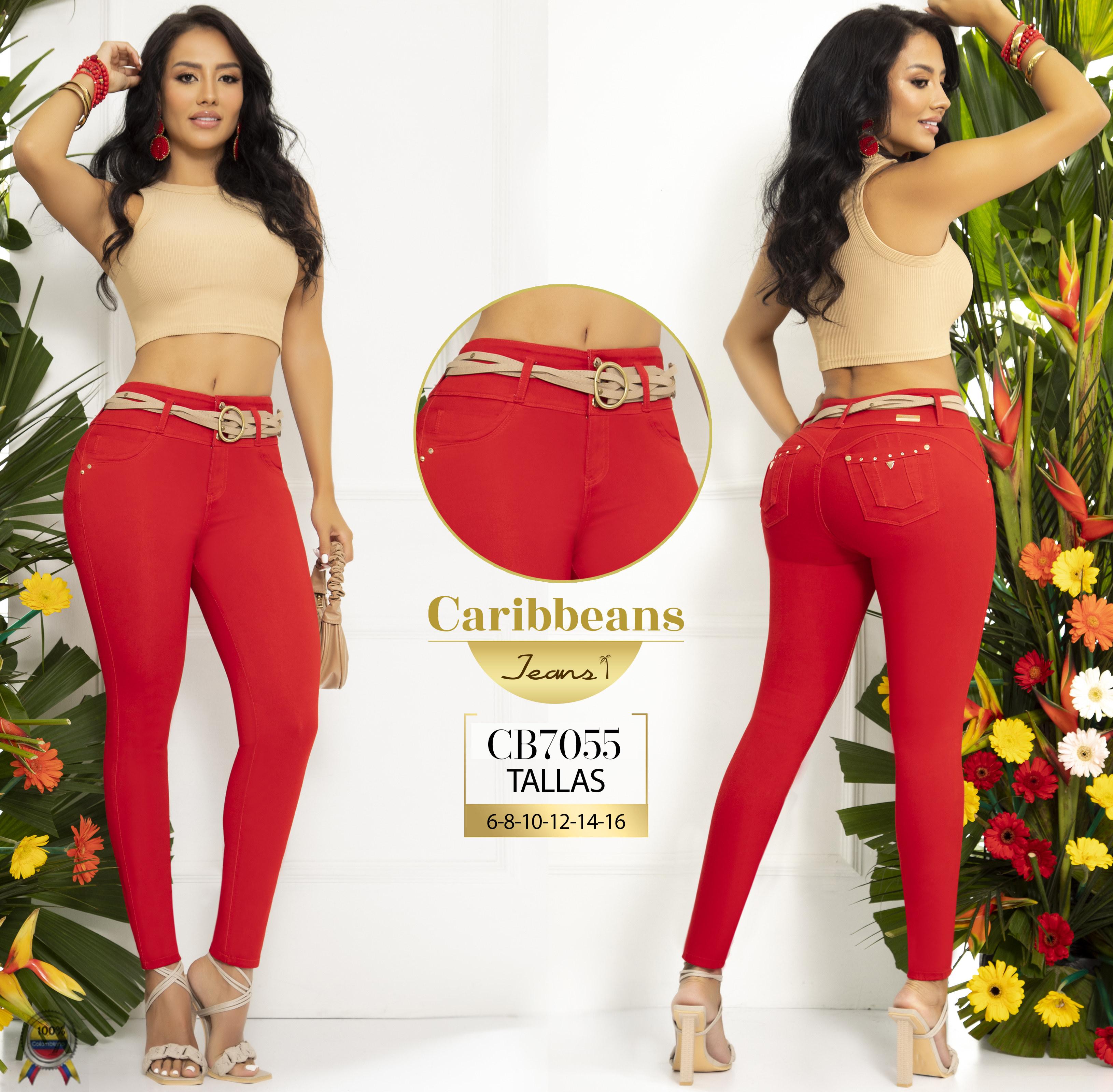 Ref. 063 -CB7055 Jean Colombiano Levantacola - Ropa Colombiana