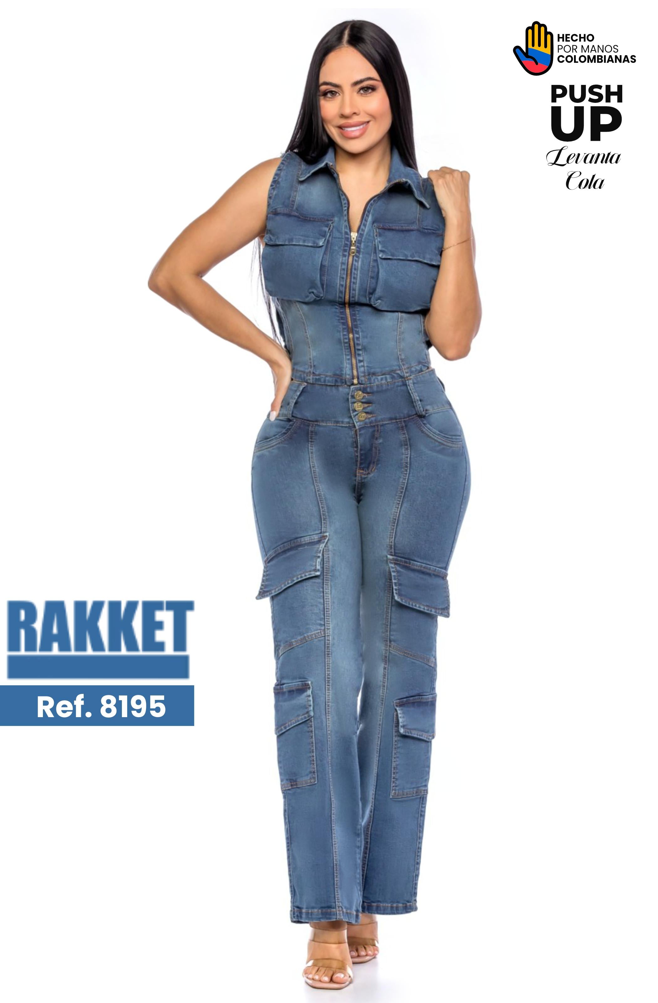 Ref. 006 -8195 Conjunto Largo Push Up con Chaleco